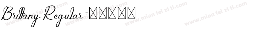 Brittany Regular字体转换